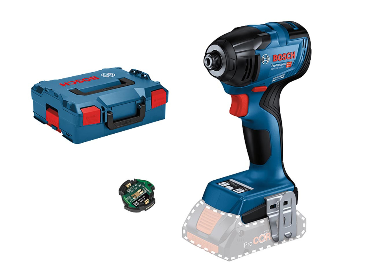 Photograph of Bosch GDR 18V-210 C Impact Driver with L-BOXX 18V Bare Unit