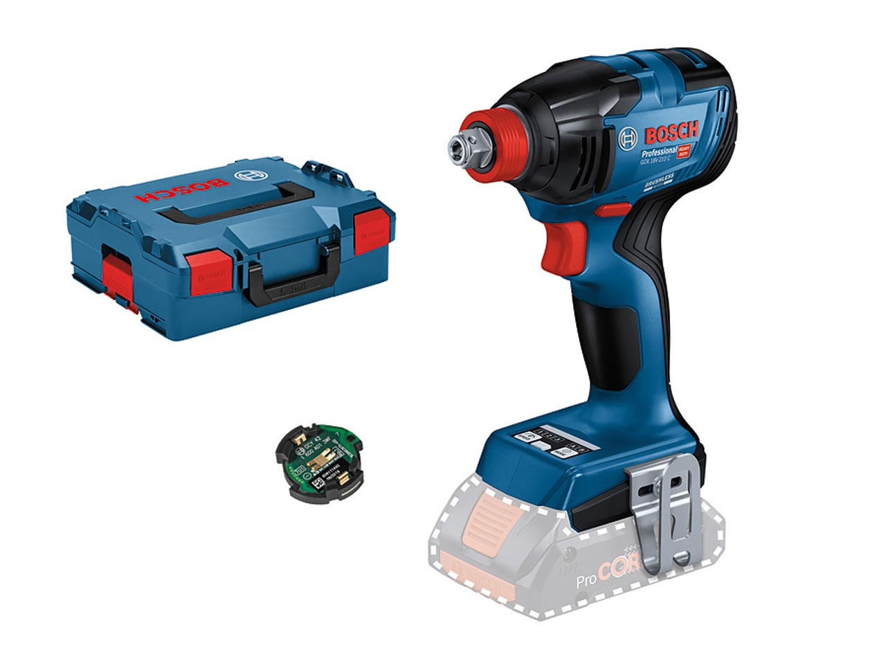 Photograph of Bosch GDX 18V-210 C Impact Driver/Wrench with L-BOXX 18V Bare Unit