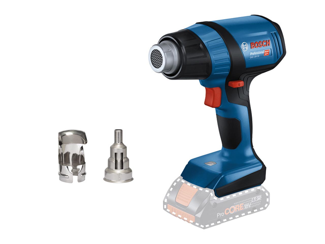 Photograph of Bosch GHG 18V-50 Heat Gun 18V Bare Unit