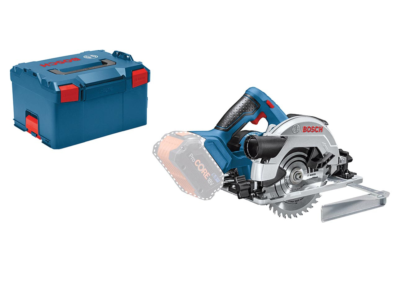 Photograph of Bosch GKS 18V-57N G Circular Saw 165mm 18V Bare Unit + L-BOXX