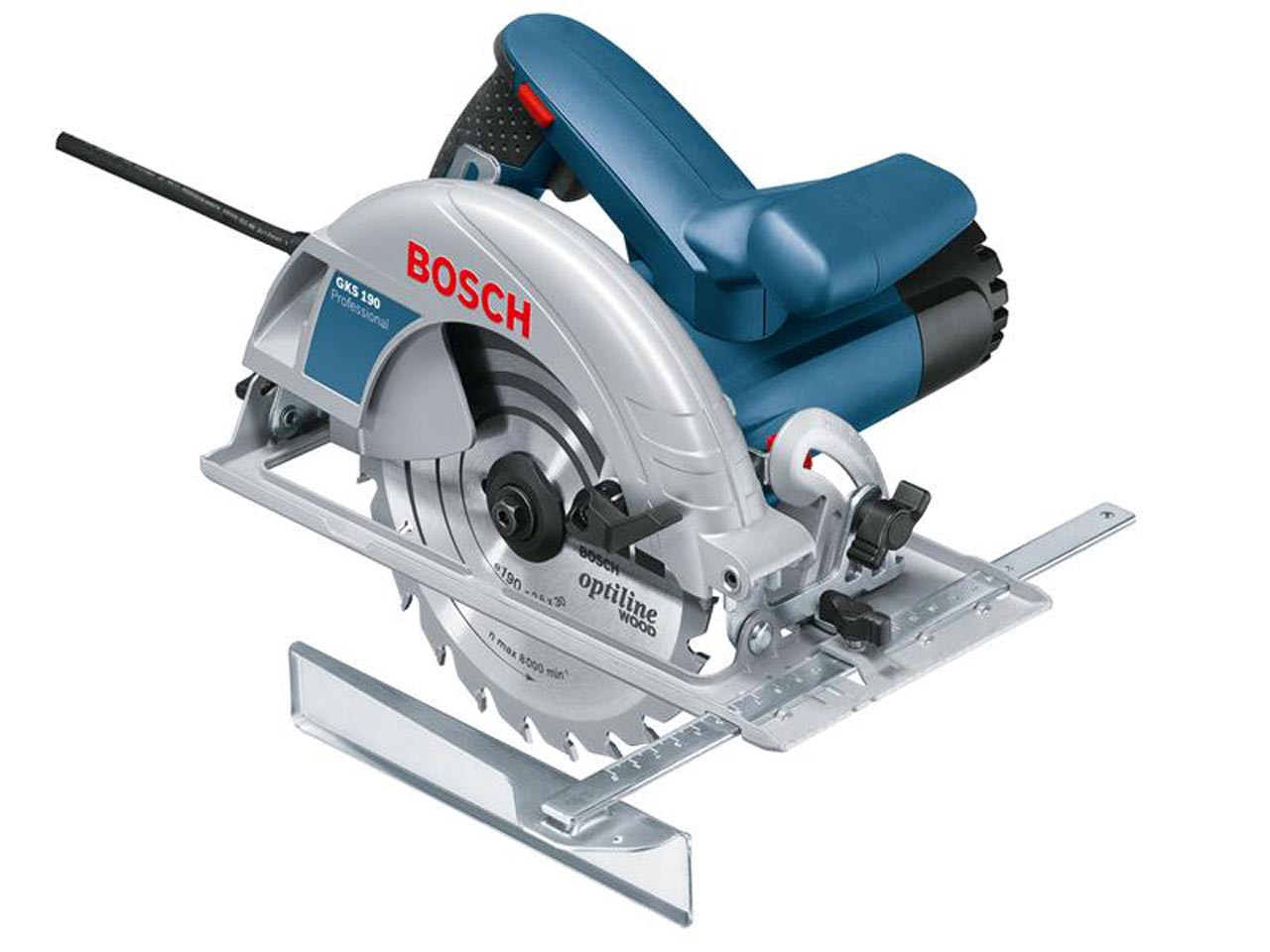 Photograph of Bosch GKS 190 Circular Saw In Carry Case 190mm 1400W 240V