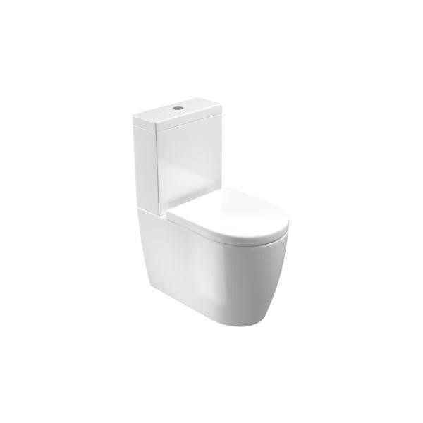 Photograph of UNI close coupled WC pan - rimless