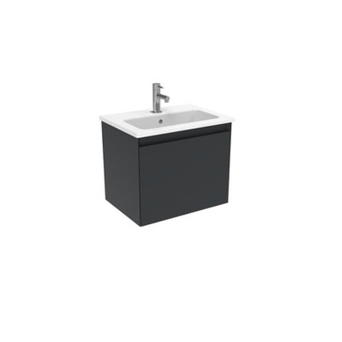 UNI 50cm 1 drawer wall mounted unit - Matte Anthracite product image