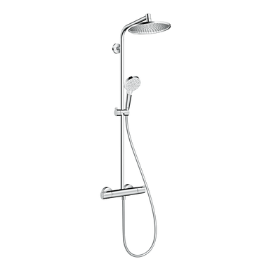 Further photograph of hansgrohe Crometta S Showerpipe 240 1jet with thermostatic shower mixer