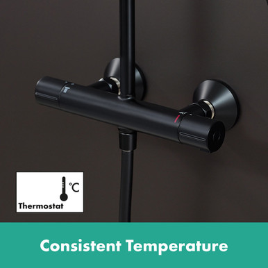 hansgrohe Vernis Blend Showerpipe 200 1jet with thermostat
