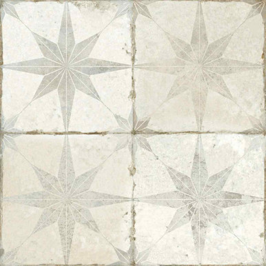 Star White Pattern Tile  45x45cm product image