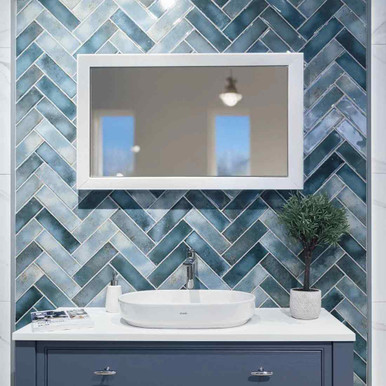 Hackney Blue Tile  6.9x24cm product image