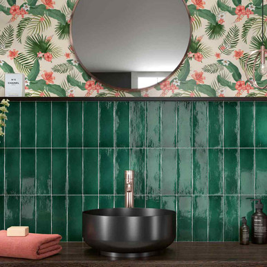 Vermont Malachite Green Tile 7.5x23cm product image