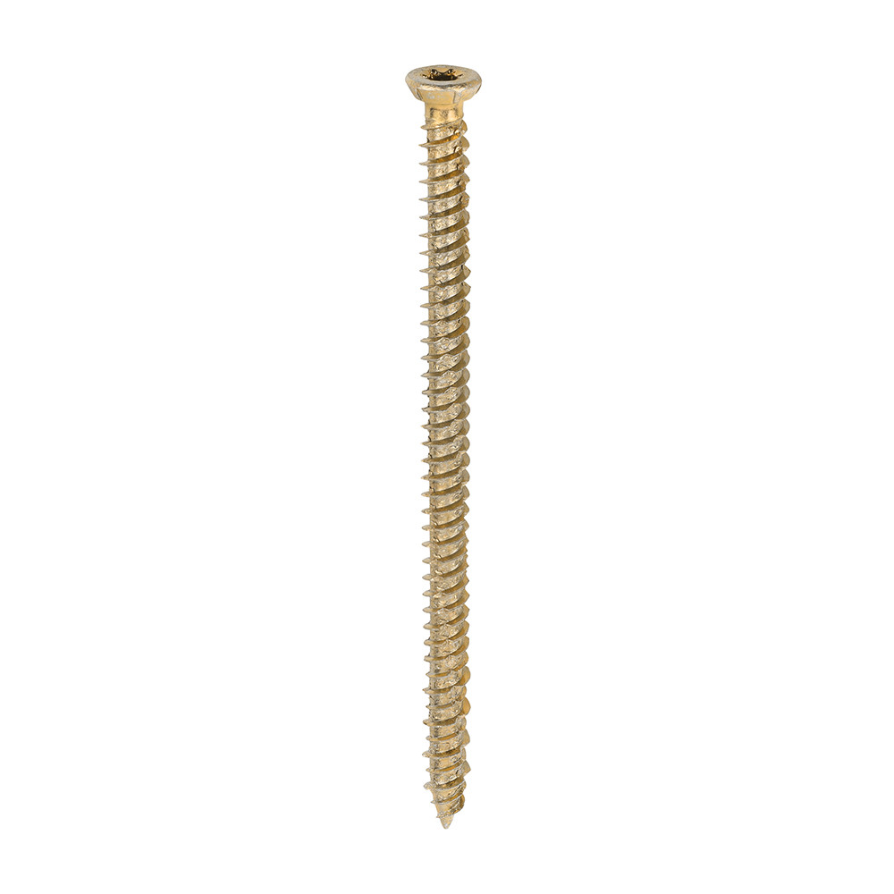 Photograph of Concrete Screws - 7.5 x 120mm - Flat Countersunk - Yellow