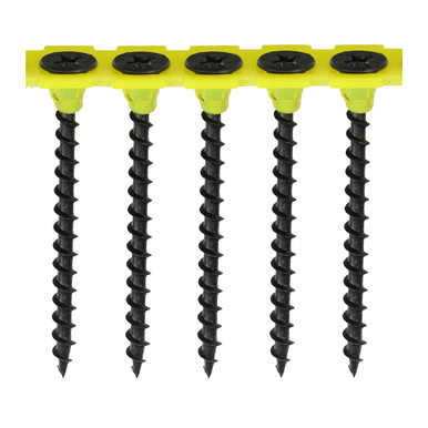 Collated 3.5 x 50mm Drywall Screws - Coarse Thread - Black product image