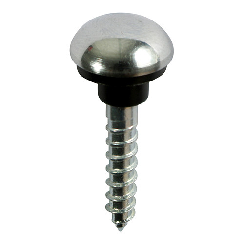 Photograph of Mirror Screws - Zinc - Chrome Dome