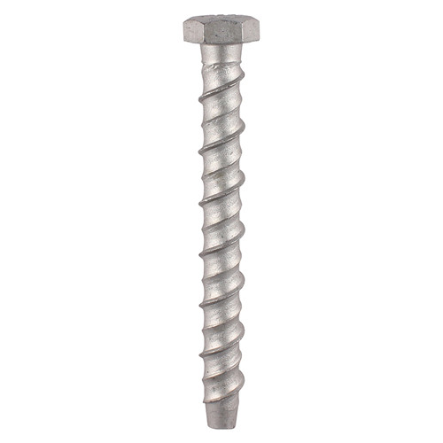Photograph of Masonry 10.0 x 75mm Bolts - Hex - Exterior - Silver