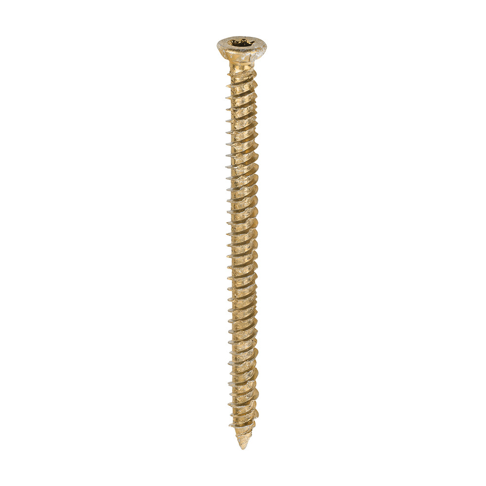 Photograph of Concrete Screws - 7.5 x 100 - Flat Countersunk - Yellow