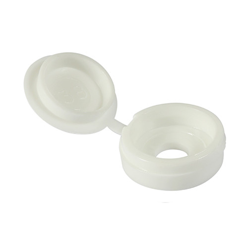 Photograph of Hinged Screw Caps 17.5mm - Large - White
