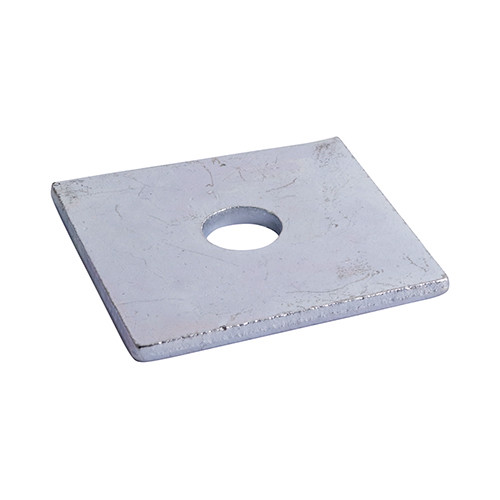 Photograph of Square Plate Washers - M10 - Zinc