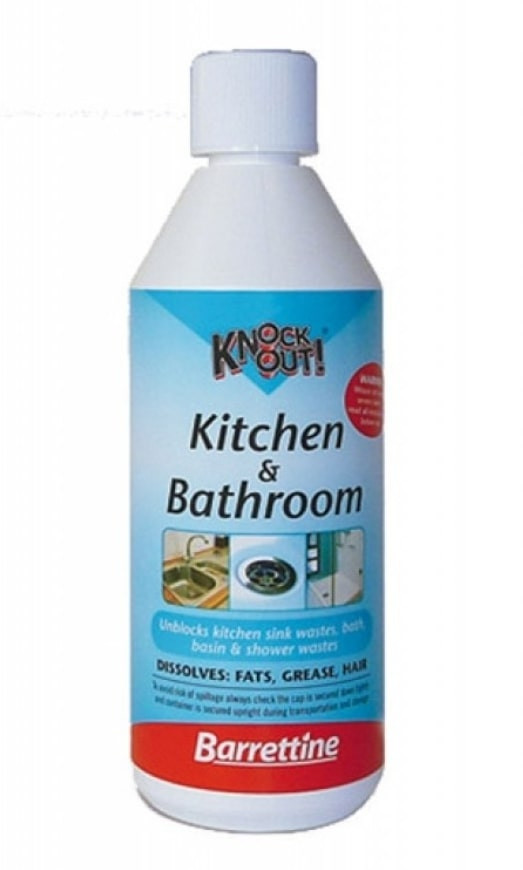 Photograph of KNOCK OUT KITCHEN/BATHROOM DRAIN CLEANER 500ML