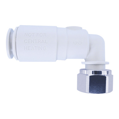 Angle Service Valve with Tap Connector 15 x 1/2 product image