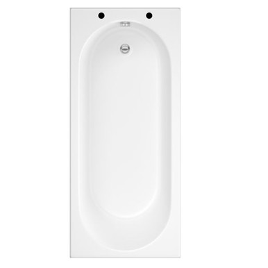 CASCADE 1500X700MM PLAIN BATH WHITE 2TH