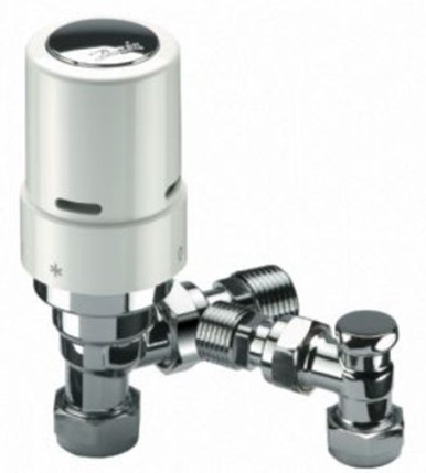 DANFOSS RAS-D2 8/10/15MM ANGLED TRV & LS CHROME/WHITE product image