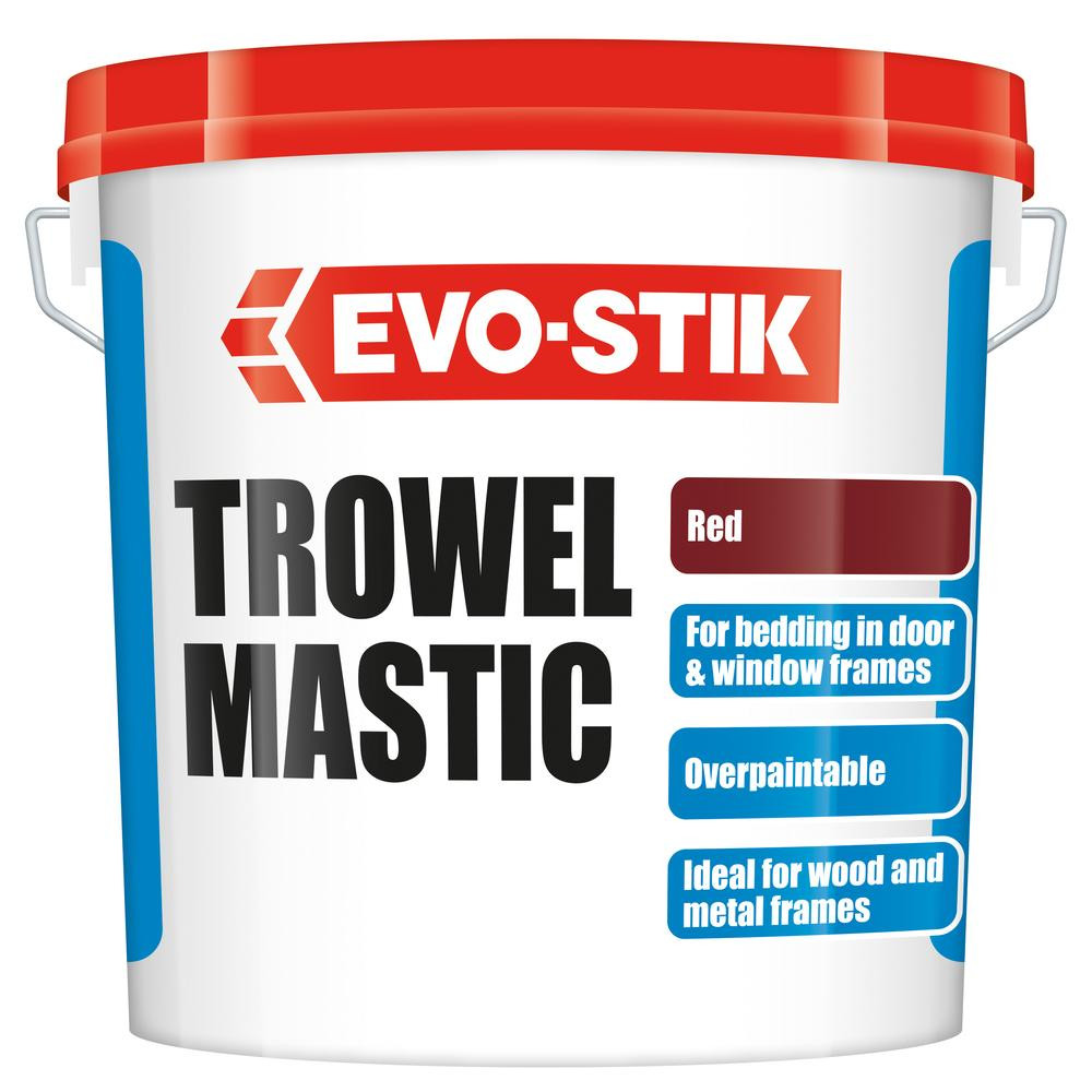 Photograph of EVO-STIK Trowel Mastic (Red) 10KG - Red