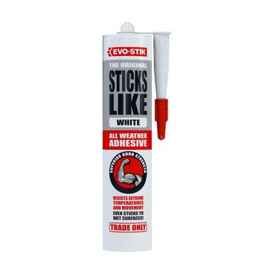 Evo-Stik Sticks Like All Weather Ms Polymer Adhesive, White, 290ml product image