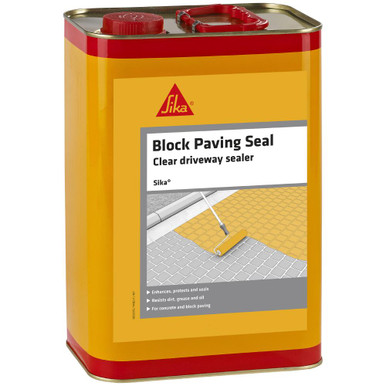 Sika Block Paving Seal Path And Driveway Sealer, Clear, 5 L