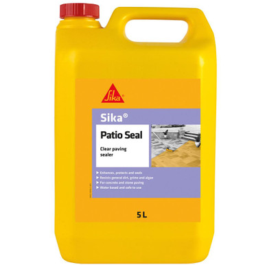 Further photograph of Sika Patio Seal Paving Sealer, Clear 5 Litre