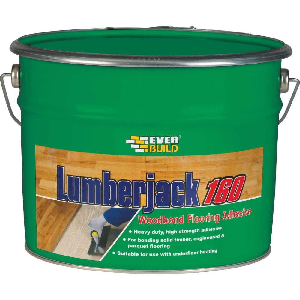 Photograph of Everbuild Lumberjack 160 Wood bond Flooring Adhesive, Buff, 10 L