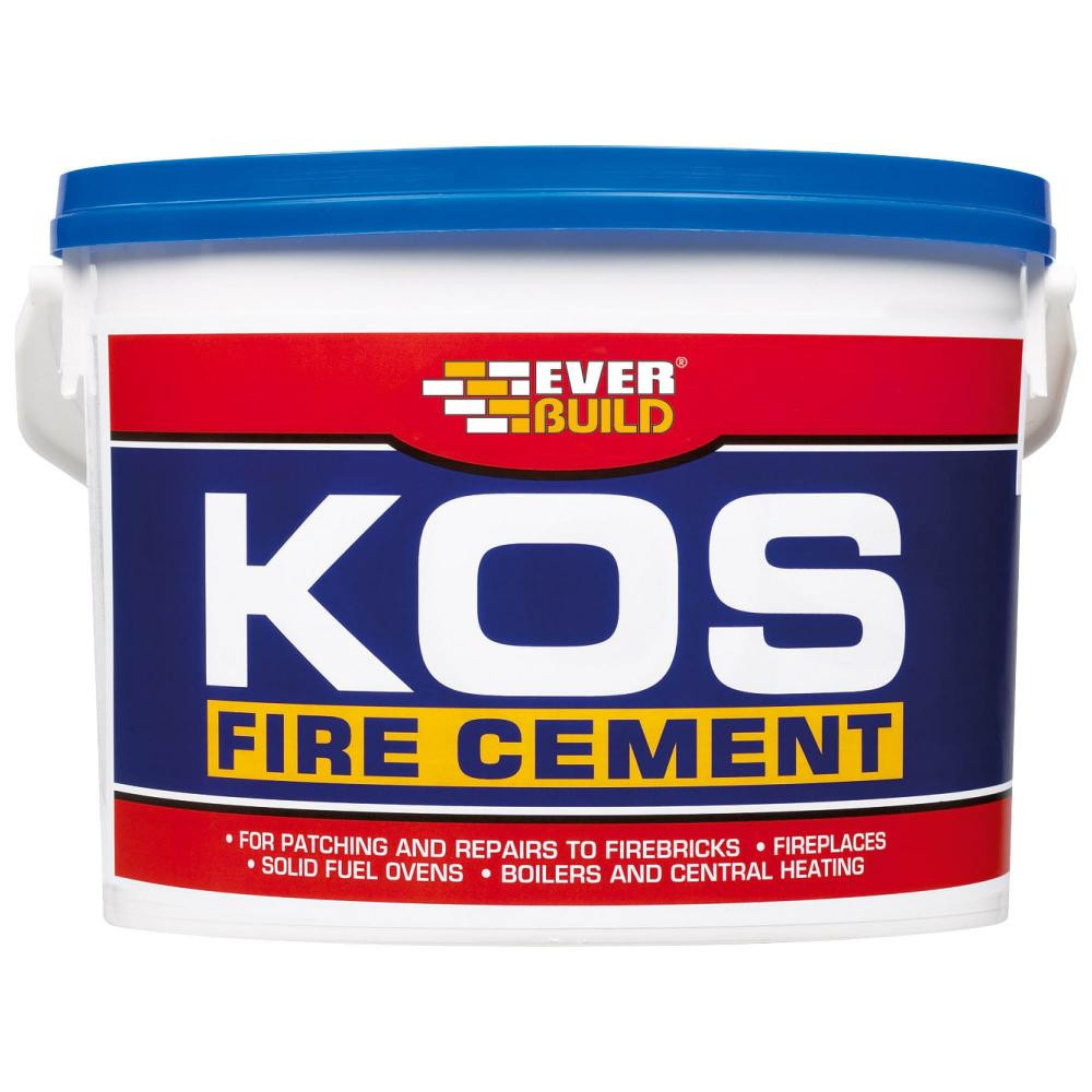 Photograph of Everbuild KOS Fire Cement, Black, 2 kg