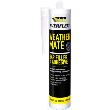 Everbuild Everflex Weather Mate, Gap Filler and Adhesive, Black, 295 ml product image