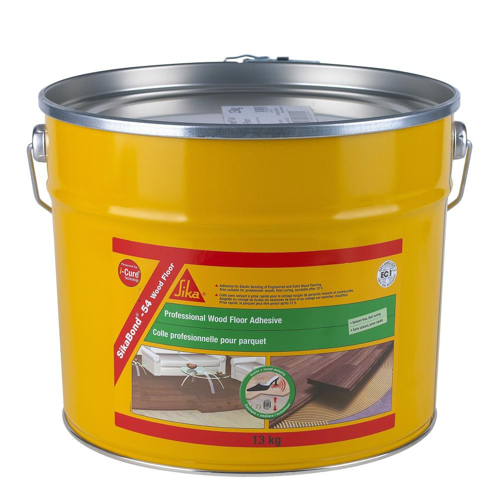 Photograph of Sika SikaBond 54 Professional, Fast Curing, Solvent Free, Wood Floor Adhesive, Beige, 13 kg