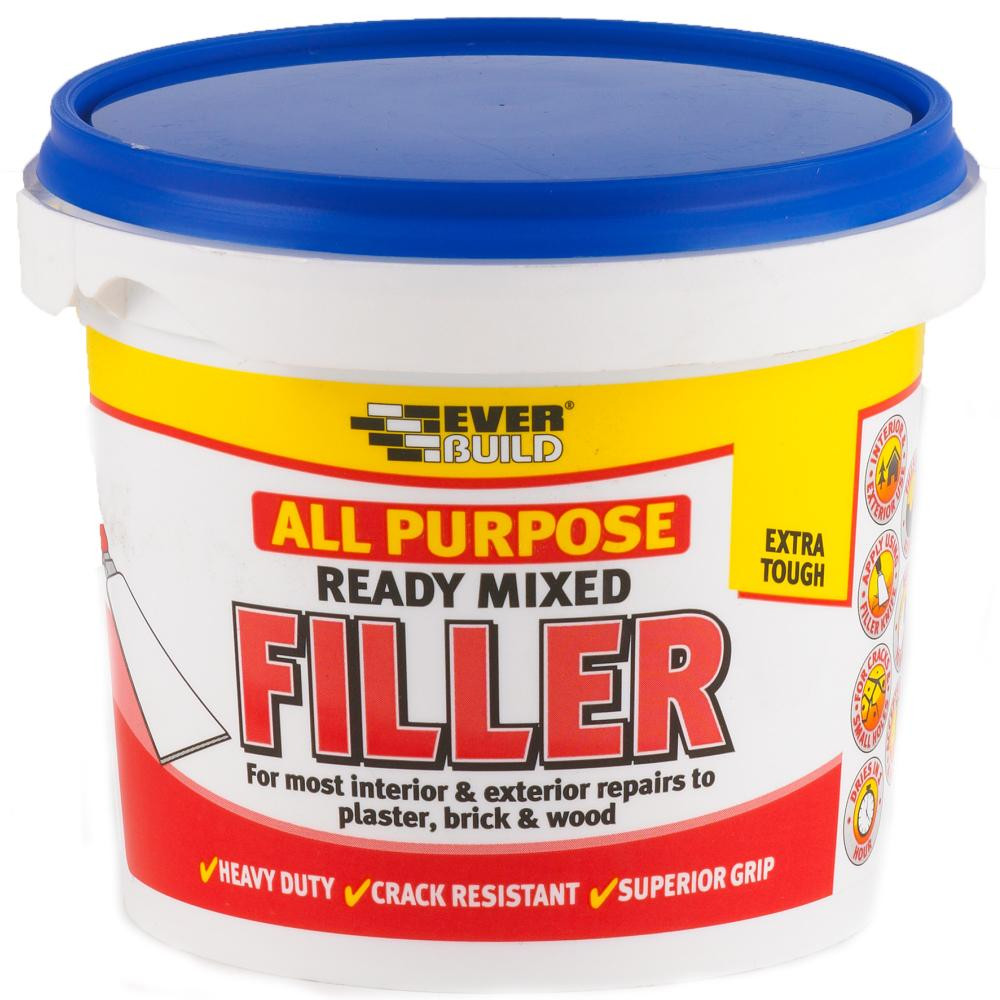 Photograph of Everbuild All Purpose Ready Mixed Filler, White, 600 g