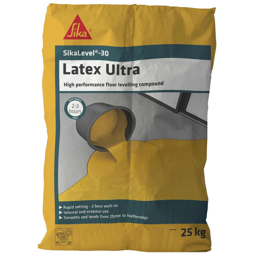 Photograph of Sika Sikafloor 131 Level Latex Ultra Self Levelling Compound, Grey, 25 kg