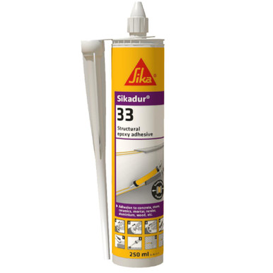 Further photograph of Sika Sikadur 33 2 Part Epoxy Structural Adhesive Cartridge, 250ml