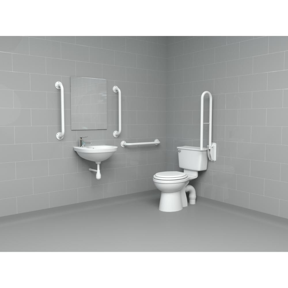 Photograph of Corner WC Doc M Pack Close Cpl 3 Rail Pack Mild Steel White