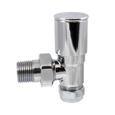 Rimini 15Mm Angled Rad Valve All Chrome Single Boxed 465407 product image