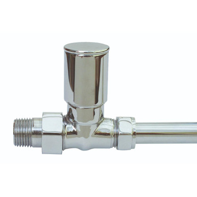 Rimini 15mm Straight Rad Valve All Chrome Single Boxed 465402 product image