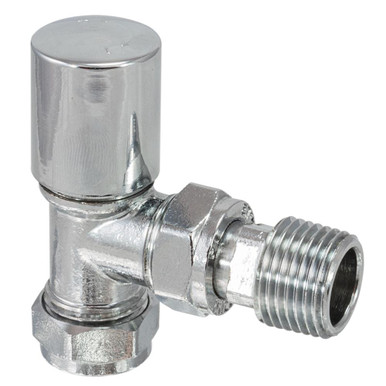 Derwent 15Mm Angled Rad Valve All Chrome 312880 product image