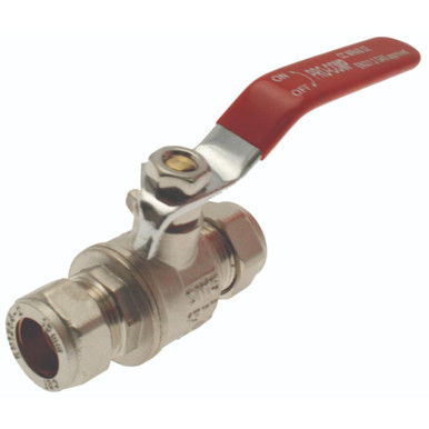 15Mm Lever Handle Ball Valve Red Wras Approved 305740 product image