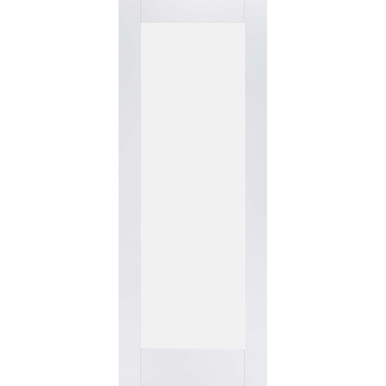 Pattern 10 White Primed 1 Light Frosted Glass Glazed Internal Door 2040mm x 626mm x 40mm product image