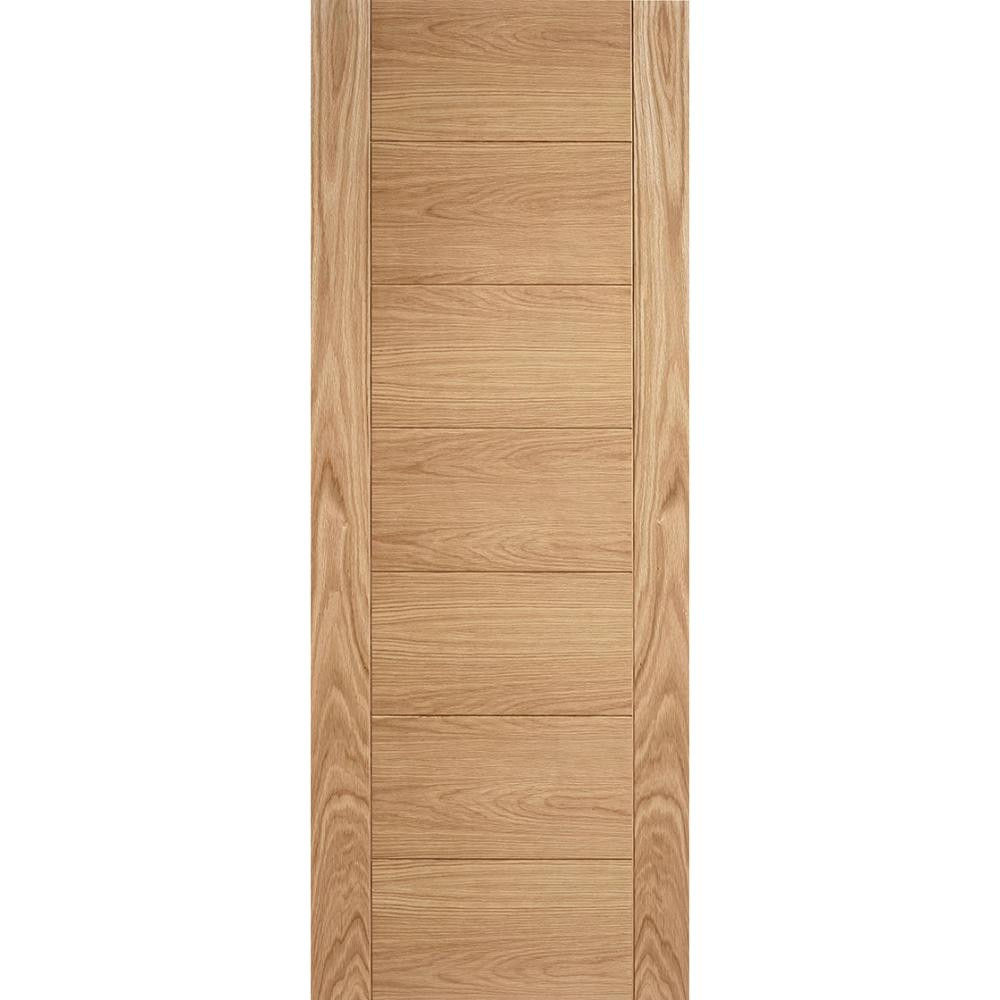 Photograph of Carini Oak Prefinished 7 Panel Internal Door 1981mm x 838mm x 35mm