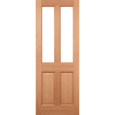 Further photograph of Malton Hardwood Unfinished 2 Light Clear Glass Glazed External Door 1981mm x 838mm x 44mm