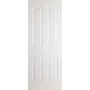 2040 x 826 x 40mm MAYFAIR 4P SHAPED TOP WHITE MOULDED Door