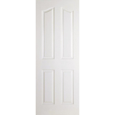 Further photograph of Mayfair White Primed 4 Panel Moulded Internal Door 2040mm x 826mm x 40mm