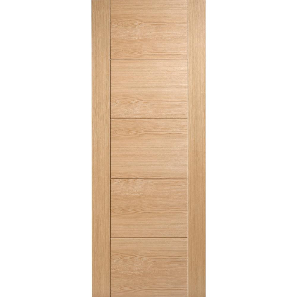 Photograph of Vancouver Oak Prefinished 5 Panel Internal Door 2040mm x 626mm x 40mm