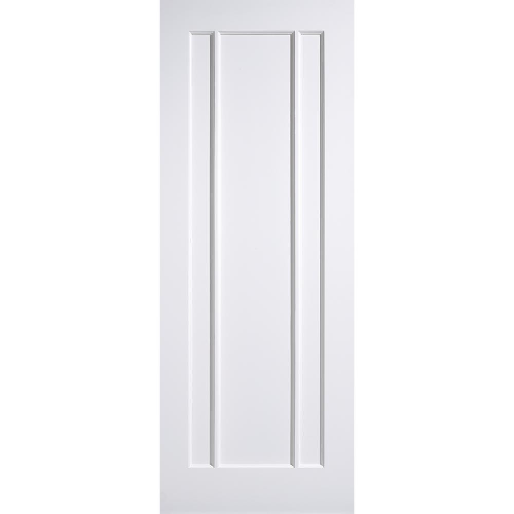 Photograph of Lincoln White Primed 3 Panel Internal FD30 Fire Door 2040mm x 826mm x 44mm