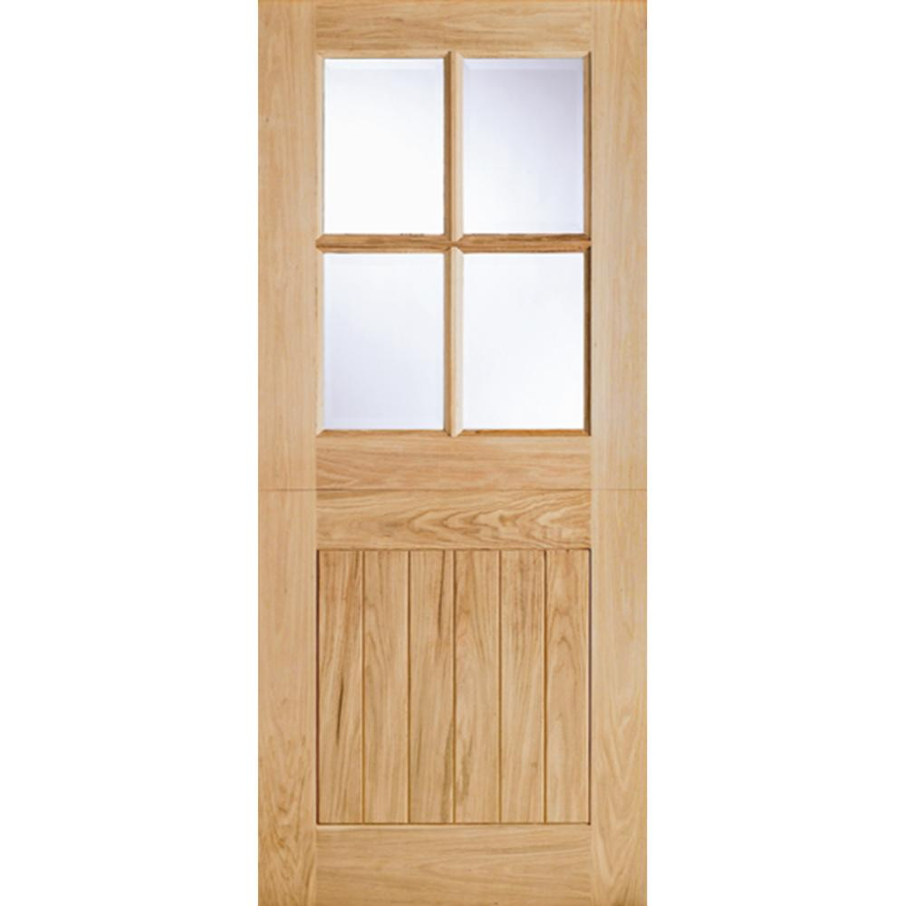 Photograph of 1981 X 762 X 44mm Oak 4 Light Stable Cottage Style Ext Door