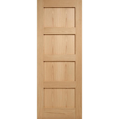 Shaker Oak Prefinished 4 Panel Internal FD30 Fire Door 1981mm x 686mm x 44mm product image