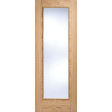 Vancouver Oak Prefinished 1 Light Clear Glass Glazed Internal Door 2040mm x 726mm x 40mm product image