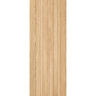 Further photograph of Montreal Oak Prefinished Vertical Groove Internal Door 1981mm x 686mm x 35mm